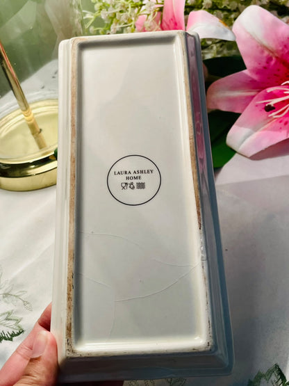 Laura Ashley Home Floral Spoon Ceramic Tray 9"