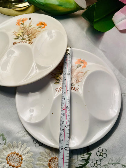 Vintage St Michael's Melamine Spoon Rest Each Piece Approx. 6
