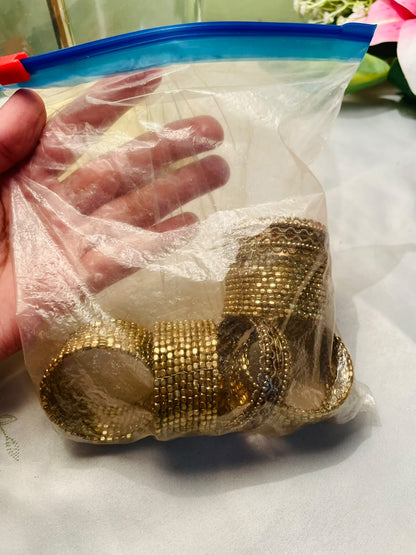 Vintage Gold-Tone Napkin Rings Set of 6, Approx. 2 in