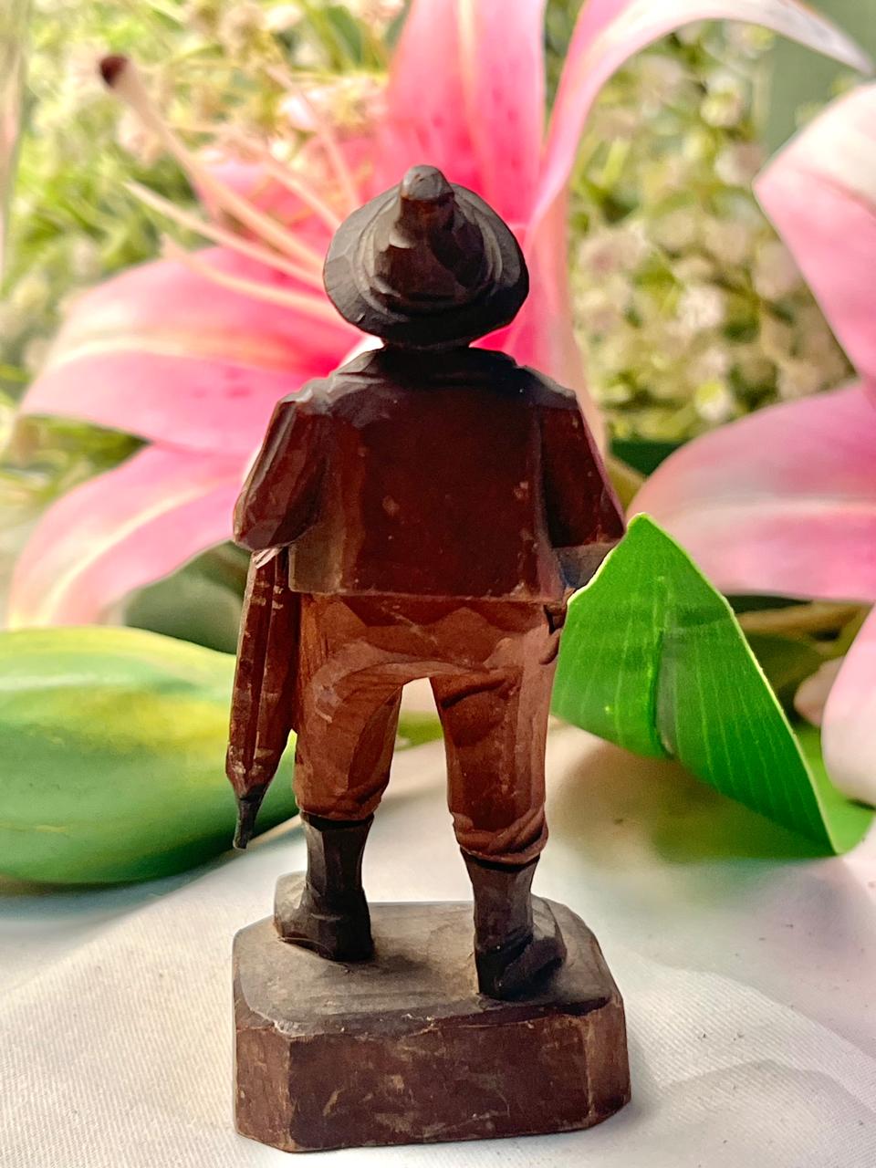 Vintage Gentleman with Umbrella Figurine, Approx. 4 in