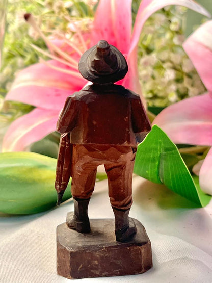 Vintage Gentleman with Umbrella Figurine, Approx. 4 in
