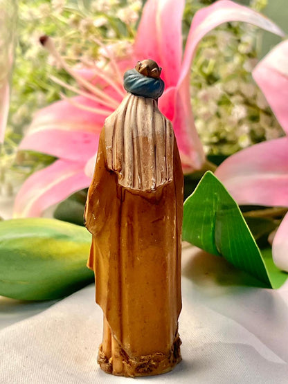 Vintage Wise Man Figurine with Gift, Approx. 4 in