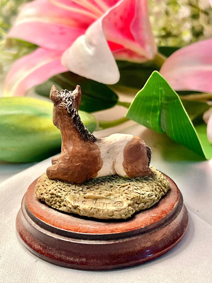 Vintage Foal Figurine on Base, Approx. 2.5 in