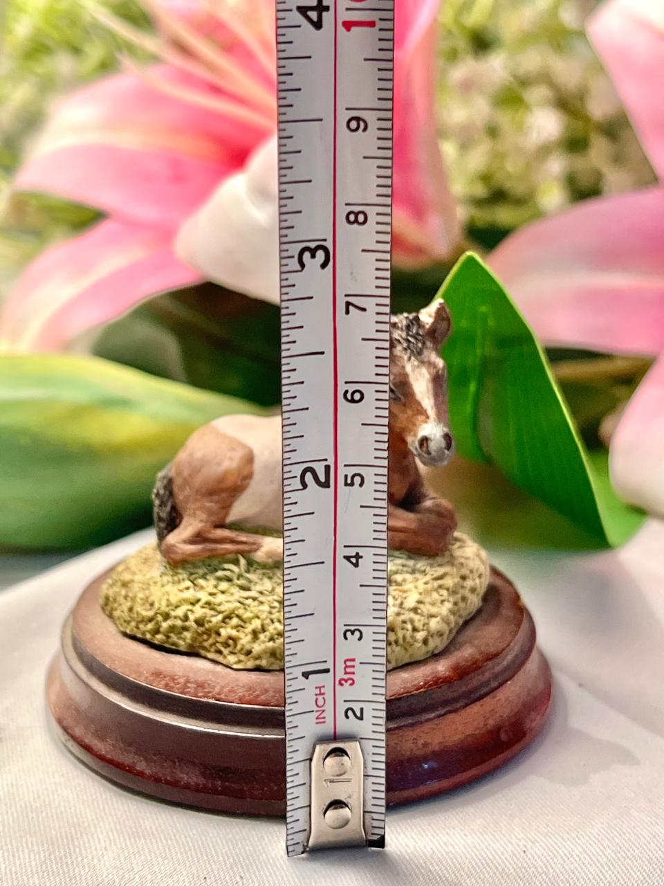 Vintage Foal Figurine on Base, Approx. 2.5 in