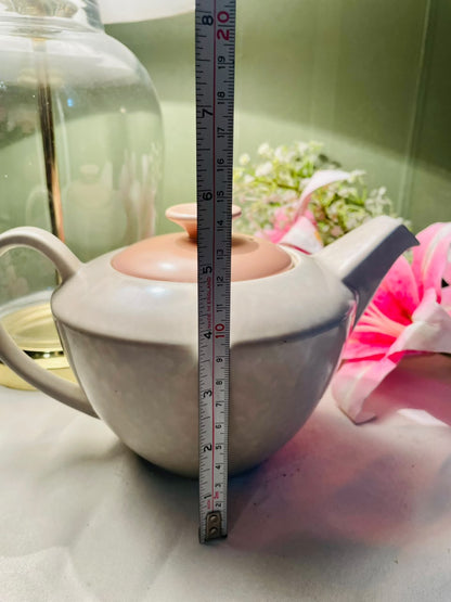 Poole England Two-Tone Teapot with Lid, Approx. 5.5 in