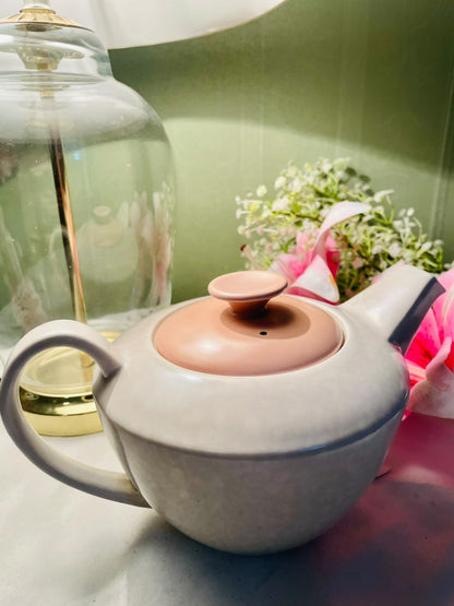 Poole England Two-Tone Teapot with Lid, Approx. 5.5 in
