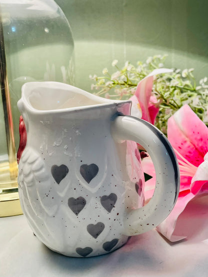 Vintage Hand Painted Owl-Shaped Ceramic Planter, Approx. 5.5 in