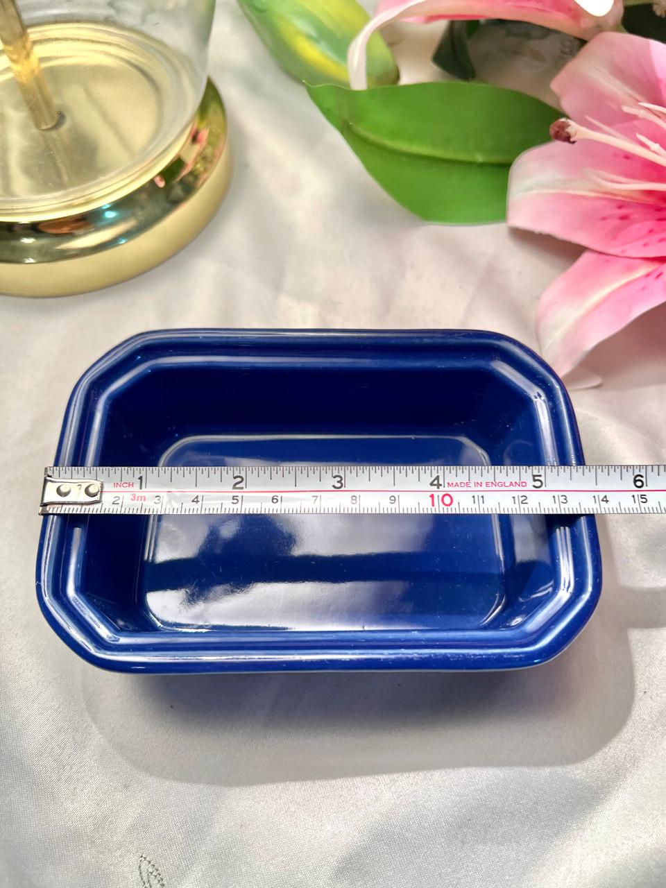 Blue Ceramic Oven-Safe Baking Dish 5.5 Inch