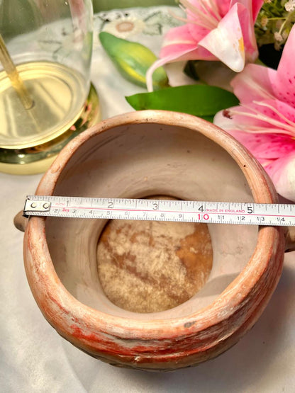 Terracotta-Style Embossed Planter Pot 5.5 Inch