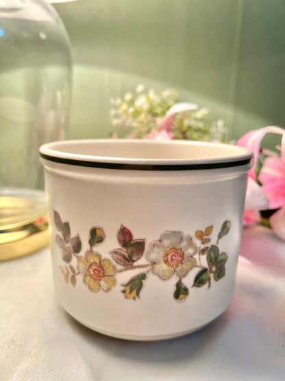 Autumn Leaves Floral Ceramic Planter 5 Inch Made in England