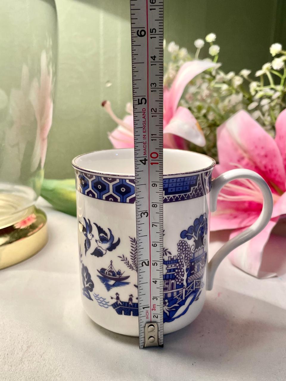 Blue Pottery Crown Trent Fine Bone China Blue & White