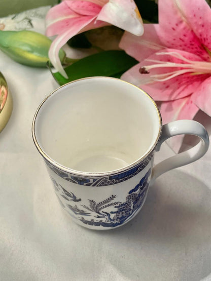 Blue Pottery Crown Trent Fine Bone China Blue & White