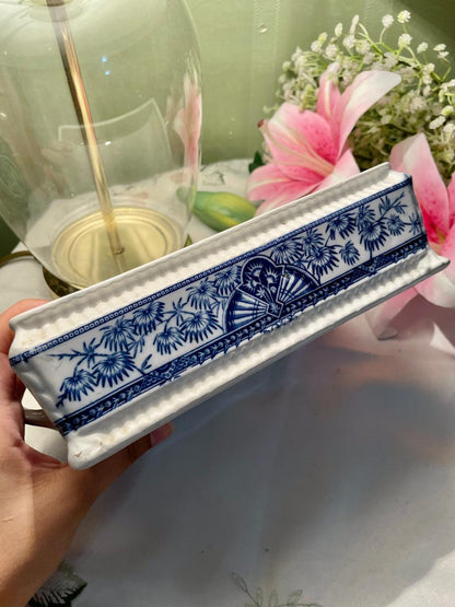 Blue & White Ceramic Oven-Safe Serving Dish 21 cm