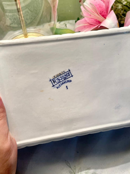 Blue & White Ceramic Oven-Safe Serving Dish 21 cm
