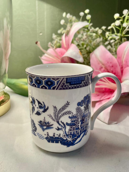 Blue Pottery Crown Trent Fine Bone China Blue & White