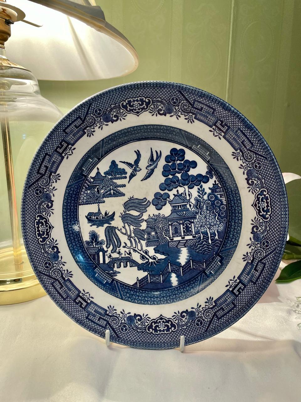 Churchill Willow Blue & White Decor Plate 23 cm
