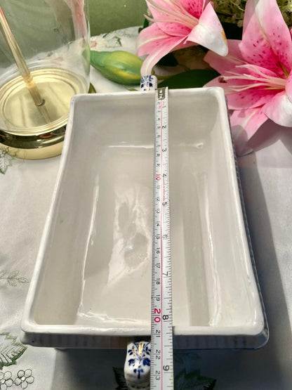 Blue & White Ceramic Oven-Safe Serving Dish 21 cm