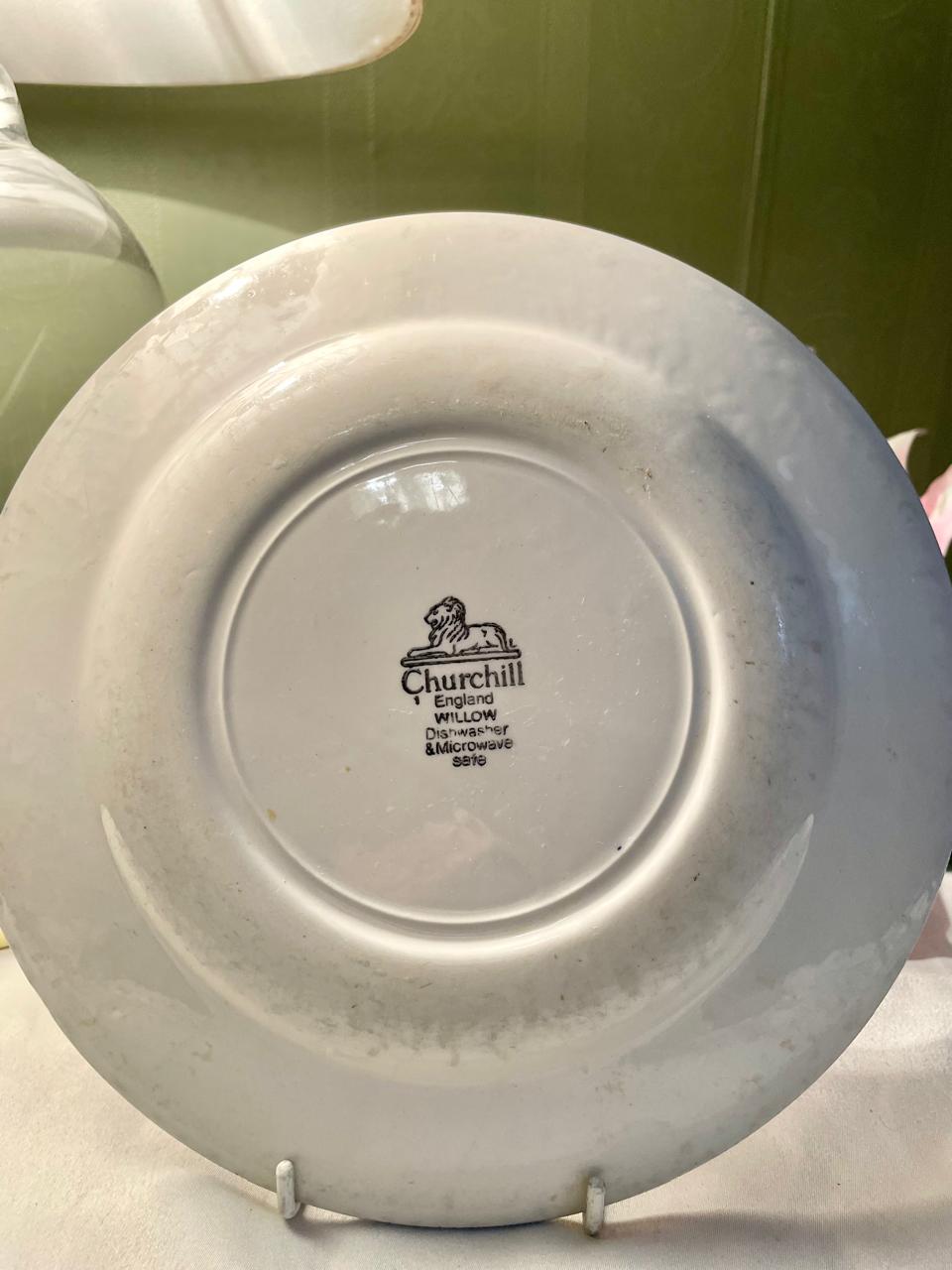 Churchill Willow Blue & White Decor Plate 23 cm