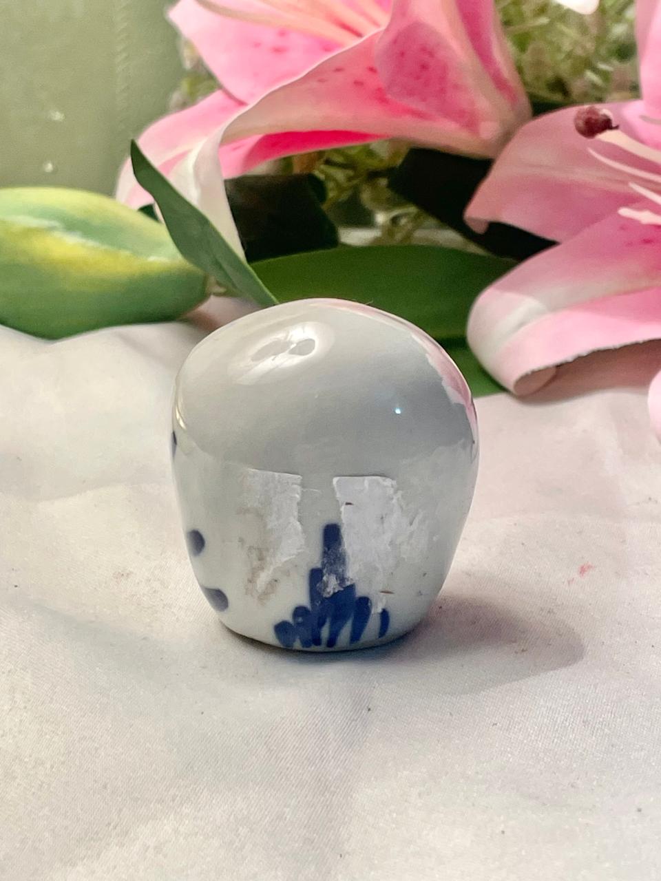 Blue & White Owl Figurine – 2 Inch