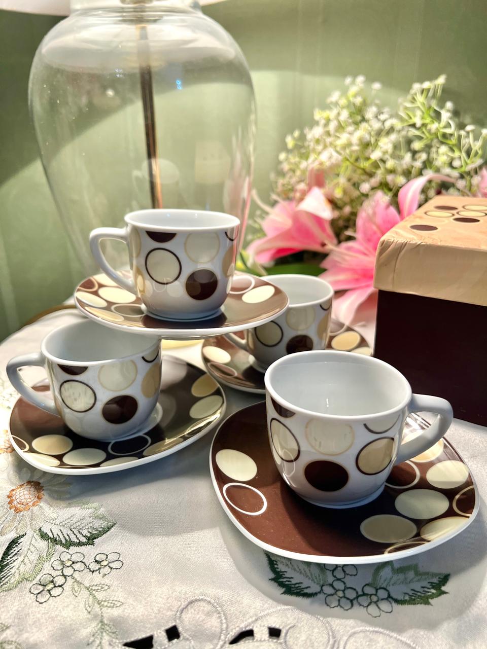 Studio Fenn Wright Manson London 4-Piece Coffee Cup & Saucer Set