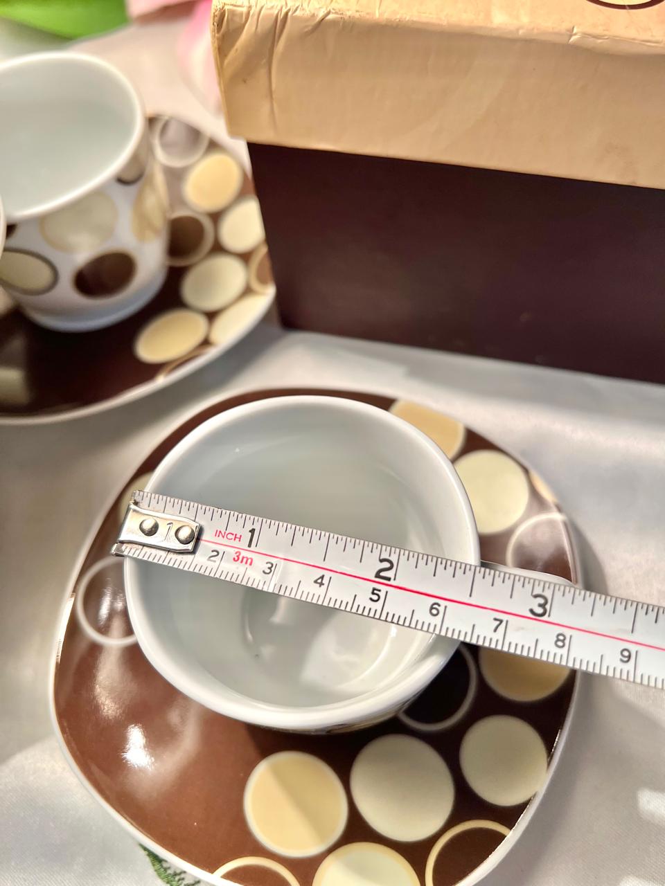Studio Fenn Wright Manson London 4-Piece Coffee Cup & Saucer Set