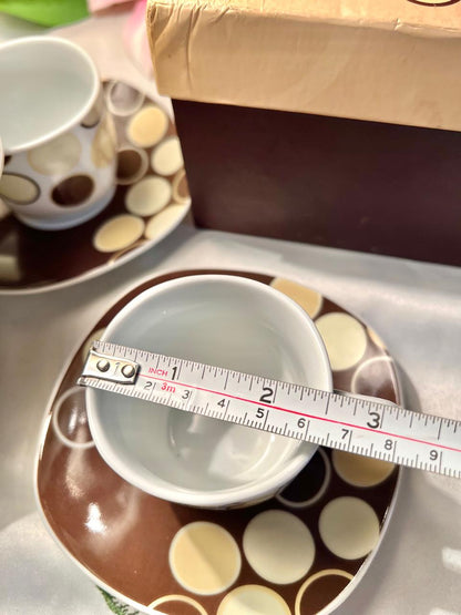 Studio Fenn Wright Manson London 4-Piece Coffee Cup & Saucer Set