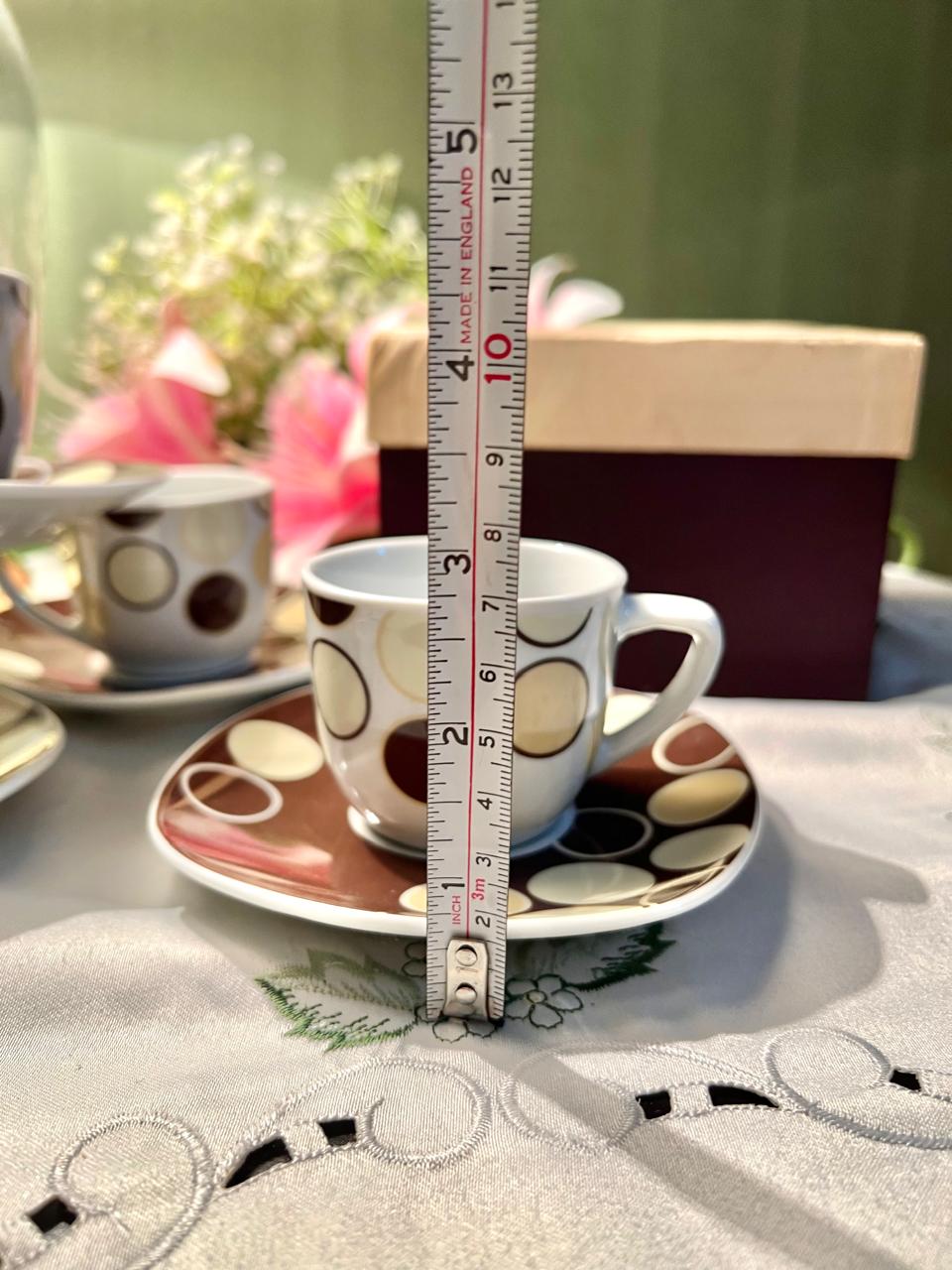 Studio Fenn Wright Manson London 4-Piece Coffee Cup & Saucer Set