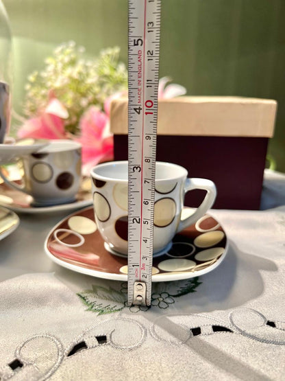 Studio Fenn Wright Manson London 4-Piece Coffee Cup & Saucer Set