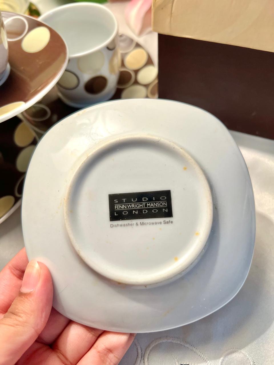 Studio Fenn Wright Manson London 4-Piece Coffee Cup & Saucer Set