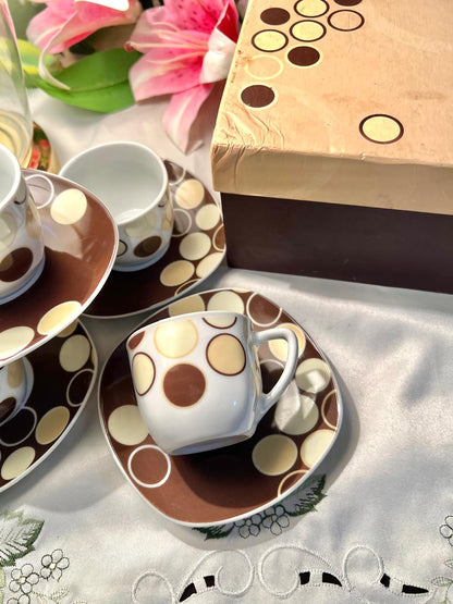 Studio Fenn Wright Manson London 4-Piece Coffee Cup & Saucer Set