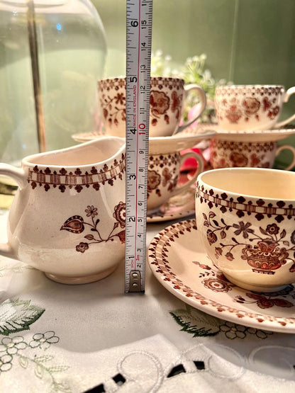 Johnson Bros Jamestown Old Granite 13-Piece Tea Set