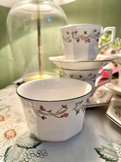 Johnson Bro’s Eternal Beau Cup & Saucer Set, 11-Piece, 3.5 in