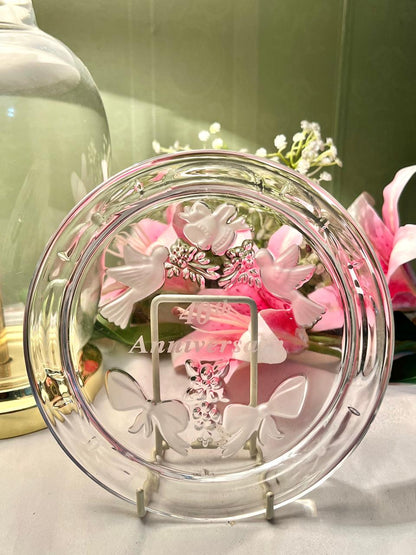 40th Anniversary Crystal Decorative Plate 7 in