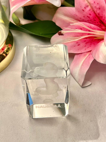 Clear Crystal Sea Lion Paper weight Decorative Block