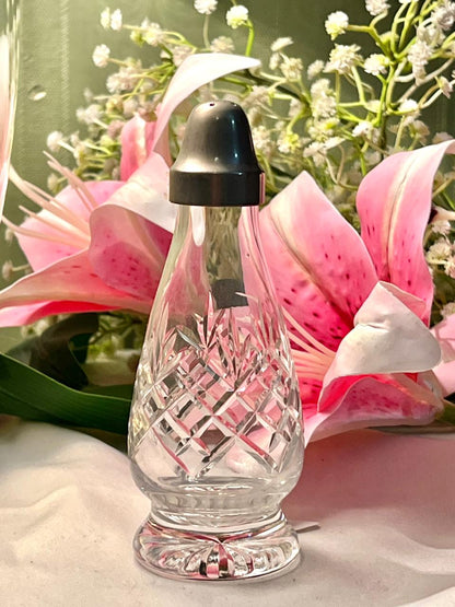 Vintage Clear Crystal Salt & Pepper Shaker 4.5 in