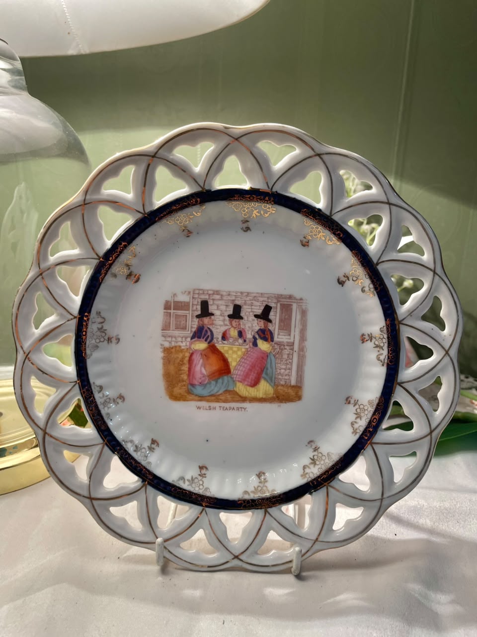 Welsh Scene Decorative Ceramic Plate, 1-Piece, Approx. 8.25 in