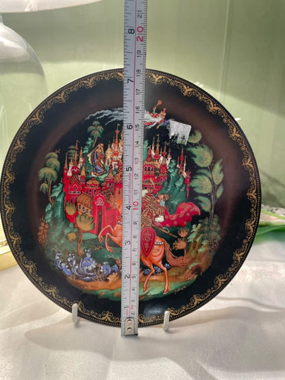1988 Russian Fairy Tales Decorative Plate, 1-Piece, Approx. 7.5 in