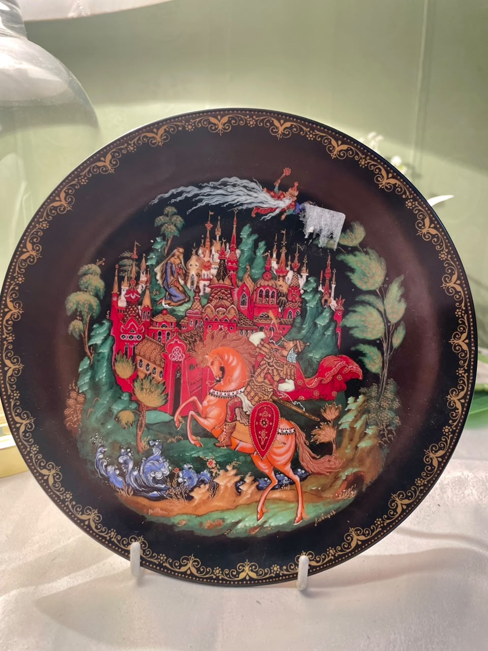 1988 Russian Fairy Tales Decorative Plate, 1-Piece, Approx. 7.5 in