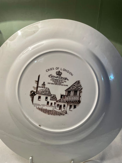 Crown Devon Cries of London Decorative Plate, 1-Piece, 9.5 in