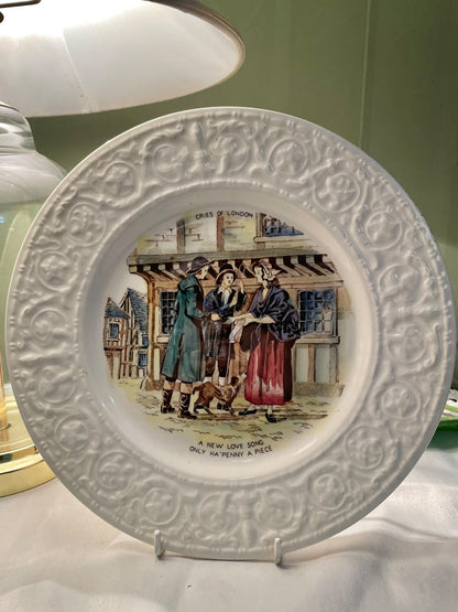 Crown Devon Cries of London Decorative Plate, 1-Piece, 9.5 in