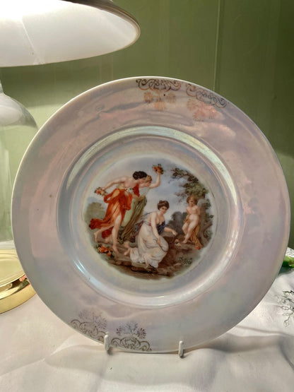 Bavaria Tirschenreuth Classical Figure Plate, 1-Piece, 9 in