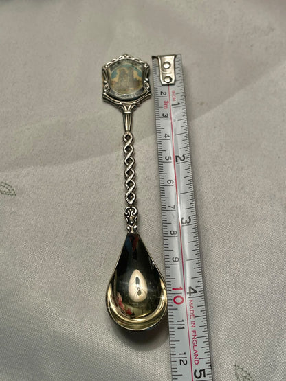 Brussels Souvenir Silver-Tone Decorative Spoon 4.5 in
