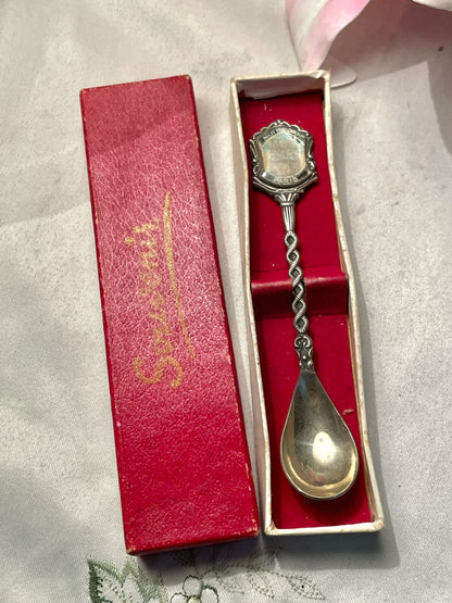 Notre Dame Paris Silver-Tone Souvenir Spoon with Box 4.5 in