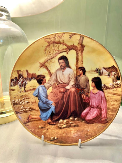 Arteffects Blessing of the Children 23K Gold Plate, 7.5 in