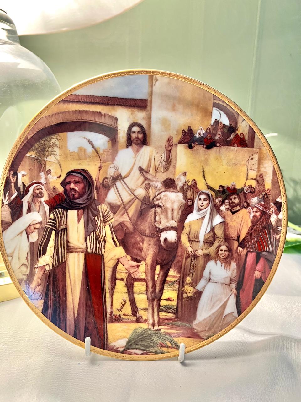 Arteffects Entry Into Jerusalem 23K Gold Plate, 8 in
