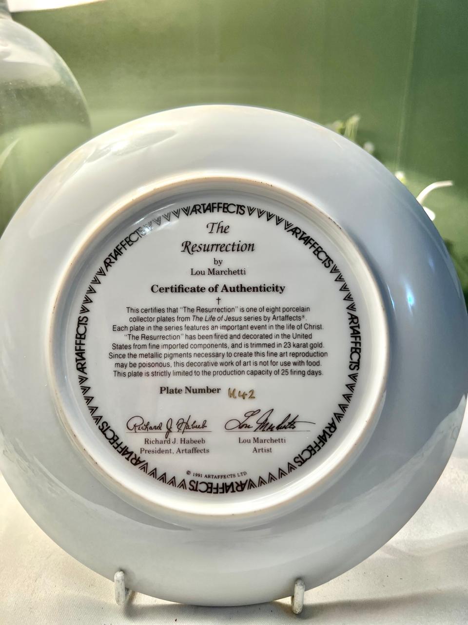 Arteffects The Resurrection 23K Gold Plate by Lou Marchetti, 8 in