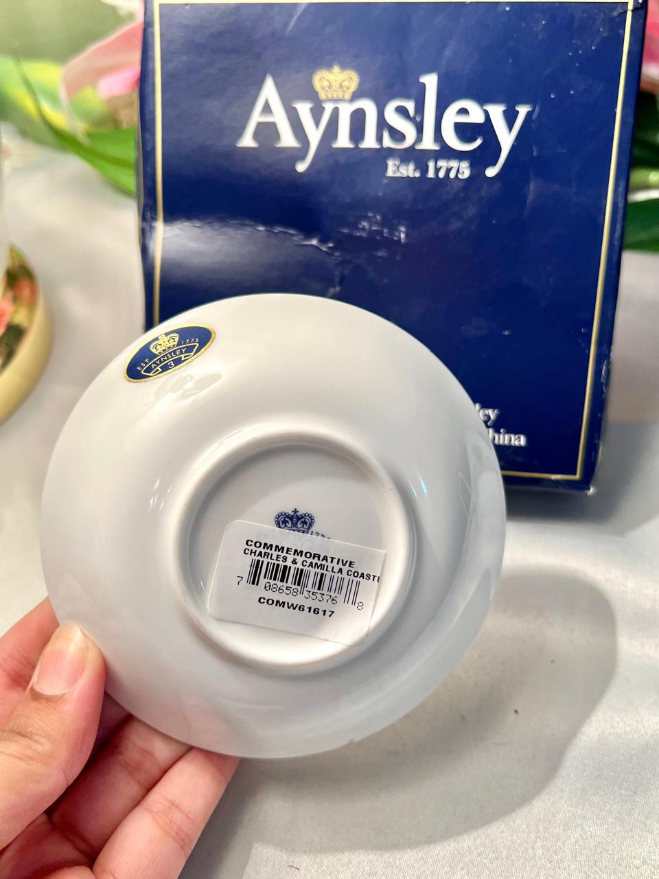 Aynsley Charles & Camilla Royal Wedding Commemorative Bone China Dish, Boxed, 2005