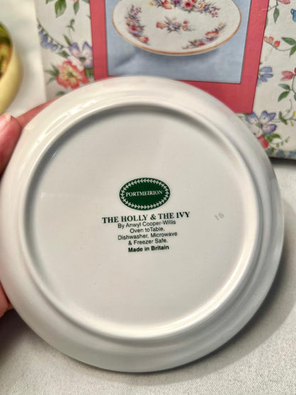 Portmeirion The Holly & The Ivy Coaster by Anwyl Cooper-Willis, Made in Britain, Boxed