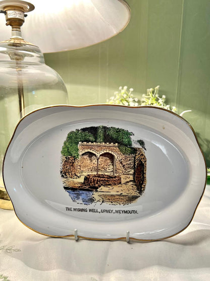 Alfred Meakin Wishing Well Scenic Decor Platter 10"