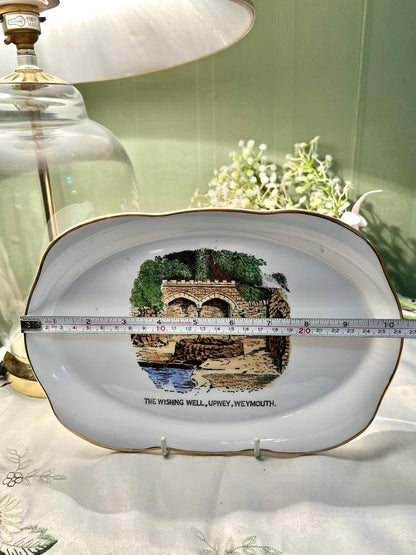 Alfred Meakin Wishing Well Scenic Decor Platter 10"